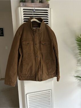 Levi's Men's Brown Military Field Jacket
